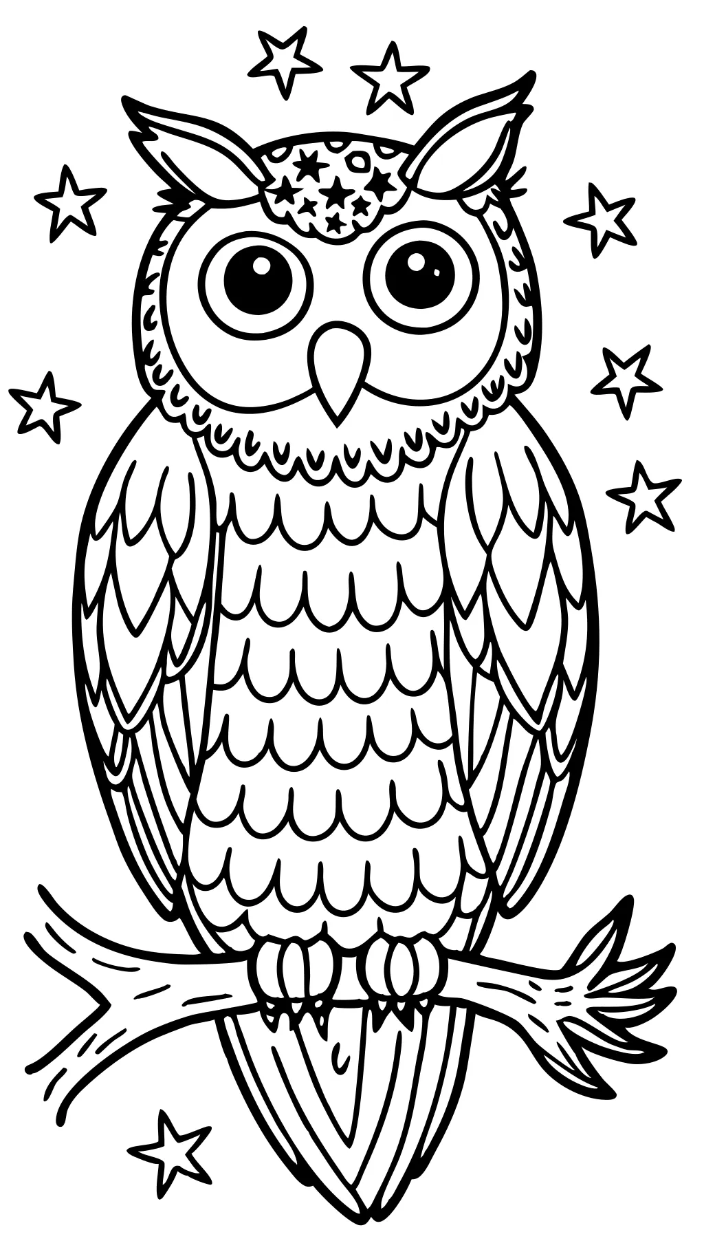 coloring pages of a owl